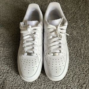 Clean white low top Air Force ones.Icy whites..Almost like new